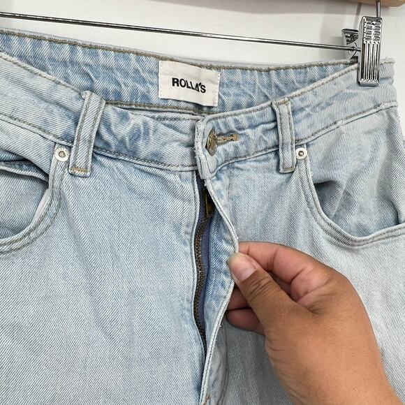 Rolla's Original High Rise Straight Leg Jeans Light Wash Women's 27 - Picture 5 of 11